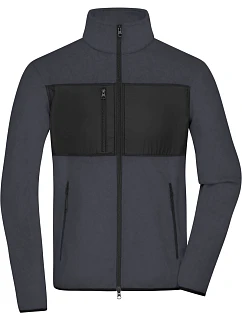 Daiber JN 1312 Pánska fleecová bunda 02.1312 carbon/black
