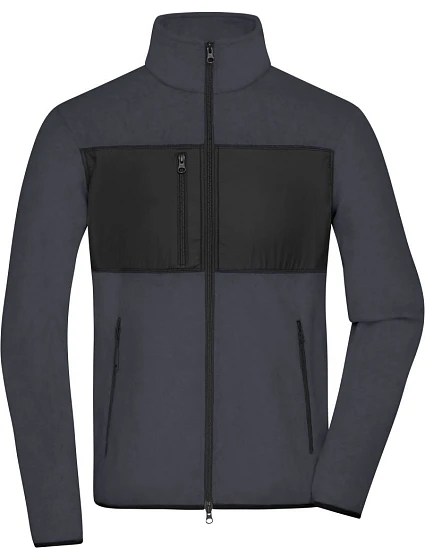 Daiber JN 1312 Pánska fleecová bunda 02.1312 carbon/black