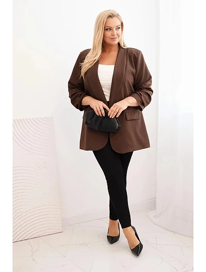 Dámská model 22147880 Plus Size hnědá - K-Fashion