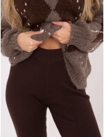 Legíny D93050Z62285A tmavohnedá