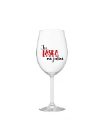 YOU ARE MY LOVE - číry pohár na víno 350 ml