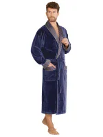 Dlouhý pánský župan model 5773411 - De Lafense