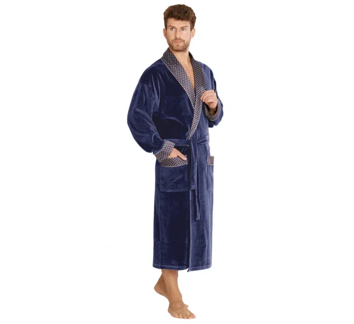 Dlouhý pánský župan model 5773411 - De Lafense