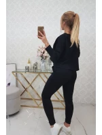 Souprava s oversize model 18744709 černé barvy - K-Fashion Souprava s oversize model 18744709 černé barvy - K-Fashion