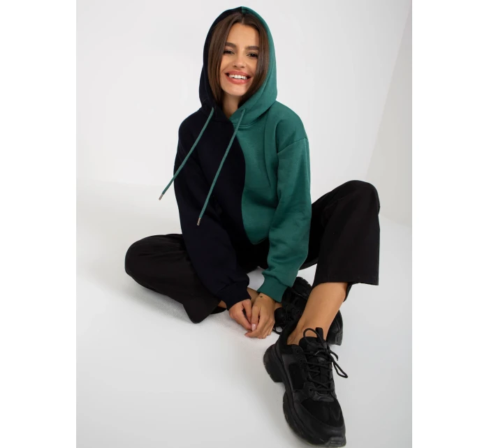 Mikina RV BL 8233.32X čierna a zelená