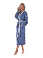 Unisex župan Tampa duo s kapucí  denim  model 21908464 - Vestis
