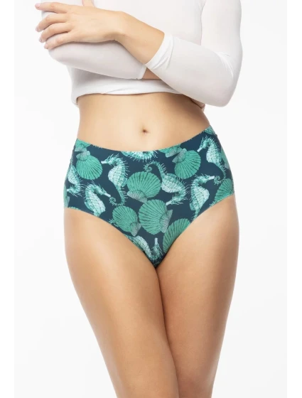 Sea Story Jednoduché maxi nohavičky zelené - Julimex Sea Story Jednoduché maxi nohavičky zelené - Julimex