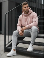 Pánská mikina s kapucí růžová Dstreet model 21962670 - FashionStreet