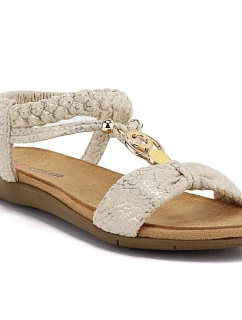 Dámske slip-on sandále béžové Artiker 58C0628