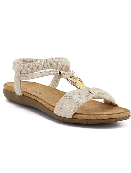 Dámske slip-on sandále béžové Artiker 58C0628 Dámske slip-on sandále béžové Artiker 58C0628