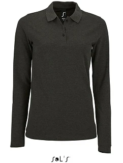SOL'S Perfect LSL Women Dámské piqué polo s dlouhým rukávem model 22522182 charcoal melange