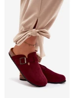 Dámské chodítka s přezkou Bordó Delirisse Dámské chodítka s přezkou Bordó Delirisse