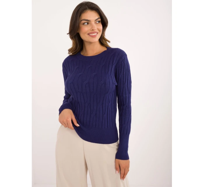 Sweter AT SW  granatowy model 20493454 - FPrice