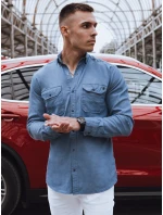 Pánská modrá džínová košile Dstreet model 21977138 - FashionStreet