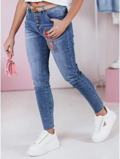Dámské džínové kalhoty slim fit navy blue Dstreet model 21983432 - FashionStreet