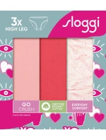 sloggi GO Crush High leg C3P - RED - SLOGGI RED - SLOGGI