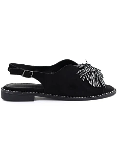 Dámské sandály s flitry černé model 22072412 - Potocki