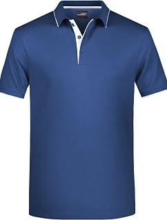JN Pánské piqué polo s kontrastní légou 02.0 navy/white model 22489138 - Daiber
