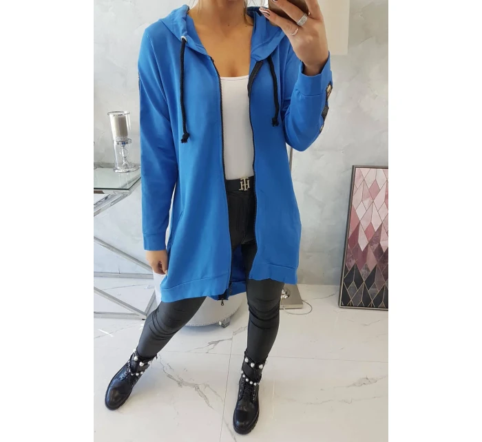 Mikina se zipem na zádech z džínoviny Mikina se zipem na zádech z džínoviny