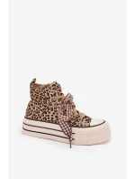 Dámské Tenisky S Mašlí A Zipem Na Platformě model 21705288 - EVENTO Dámské Tenisky S Mašlí A Zipem Na Platformě model 21705288 - EVENTO