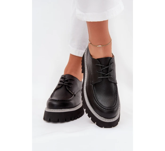 Dámské Mokasíny Se Šněrováním Big Star model 21705295 Černé - Big Star Shoes