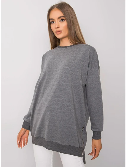 Bluza RV TU model 22400529 ciemny szary - FPrice Bluza RV TU model 22400529 ciemny szary - FPrice
