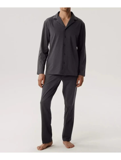 Pyžamo model 20905090 long/r S2XL pánské pyžamo na zip - Atlantic Pyžamo model 20905090 long/r S2XL pánské pyžamo na zip - Atlantic