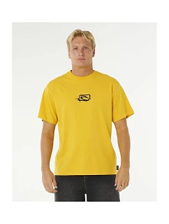 Pánské tričko RIP CURL Medina Inner Vision Spray Tee, žluté