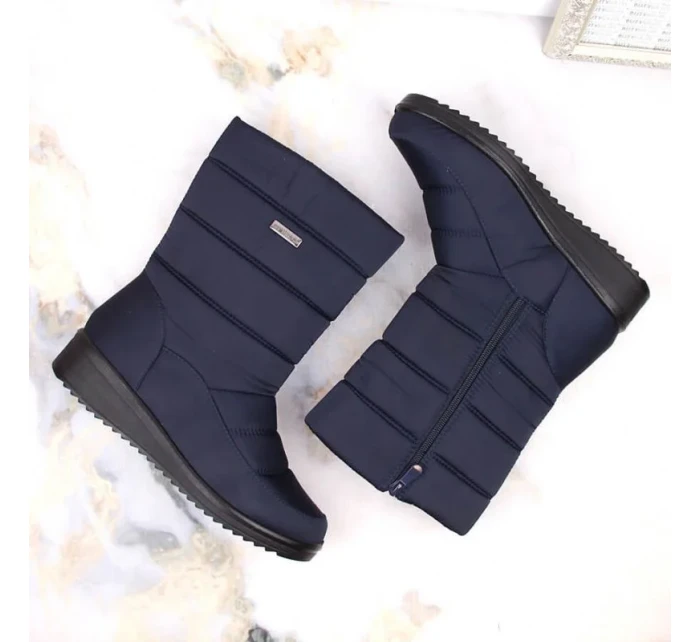 Dámske vysoké snehové topánky W EVE436B navy blue - Novinky Dámske vysoké snehové topánky W EVE436B navy blue - Novinky