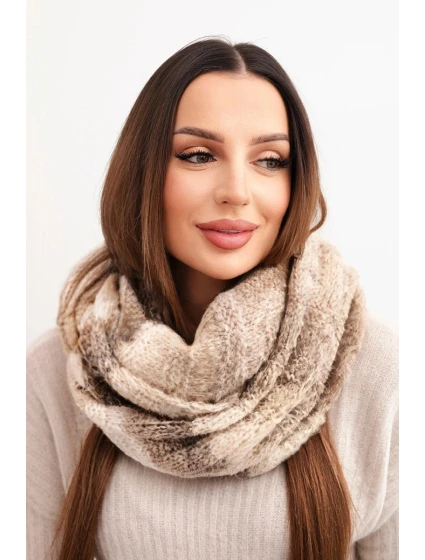 Dámský pletený  šál na  béžový model 21881297 - K-Fashion