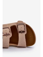 Dětské sandálky na korkové platformě se suchým zipem béžové model 21663958 - Boto Dětské sandálky na korkové platformě se suchým zipem béžové model 21663958 - Boto