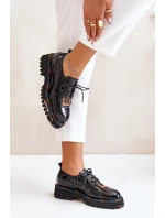 Lakierowane Półbuty Damskie Sznurowane Artiker 55C0499 Czarne Lakierowane Półbuty Damskie Sznurowane Artiker 55C0499 Czarne