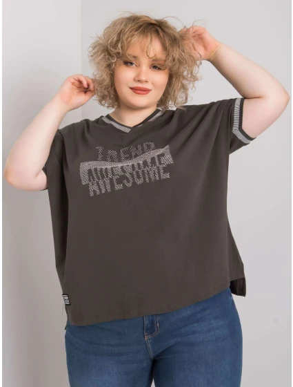 Blúzka RV BZ 6496.32P tmavá khaki