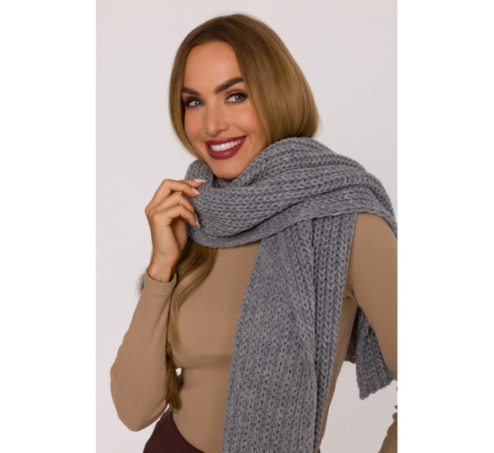 M896 Rebrovaná šatka - sivá M896 Rebrovaná šatka - sivá