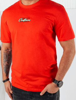 Pánske tričko s oranžovou potlačou Dstreet RX5423