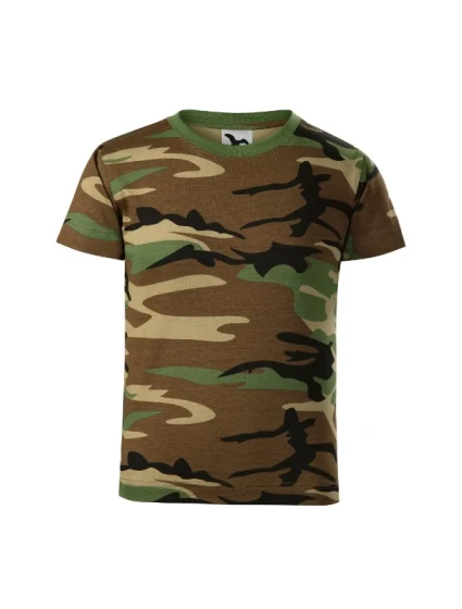 Camouflage tričko dětské camouflage brown