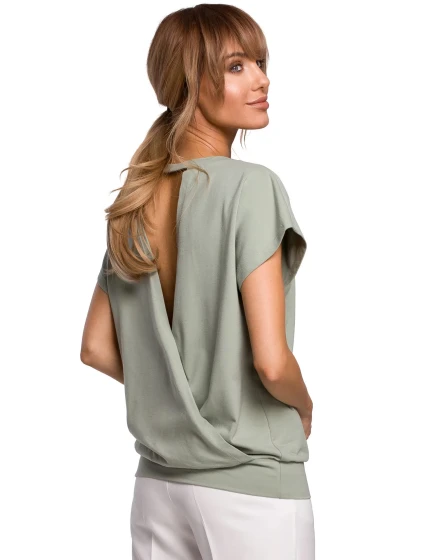 Dámská halenka model 18956054 Pistácie Made Of Emotion - Moe Dámská halenka model 18956054 Pistácie Made Of Emotion - Moe