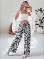 Dámske nohavice uy2634 TROPICAL SUN black and cream - FashionStreet