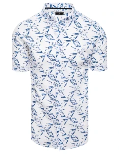 Pánské bílé tričko s krátkým rukávem Dstreet model 21969110 - FashionStreet