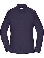 JN Popelínová halenka slim fit s dlouhým rukávem 02. deep purple model 22445767 - Daiber JN Popelínová halenka slim fit s dlouhým rukávem 02. deep purple model 22445767 - Daiber
