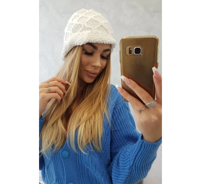 Roma Bis fleecová čiapka K235 biela