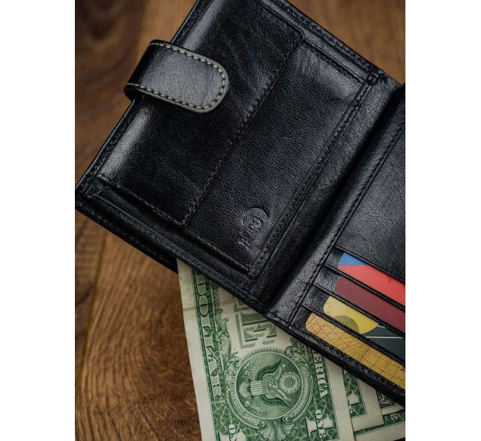 Pánske peňaženky [DH] 331L RBA D BLACK RED čierna