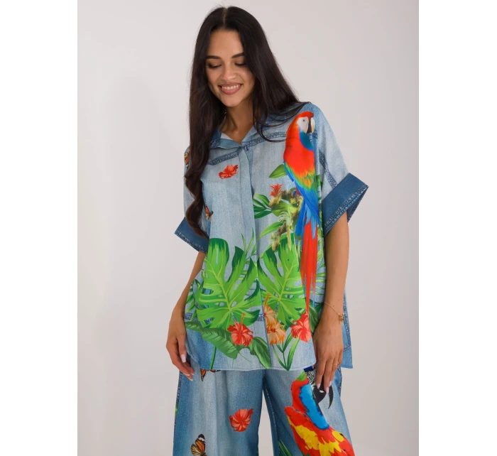 Košeľa DHJ KS 19007.32 modrá Košeľa DHJ KS 19007.32 modrá