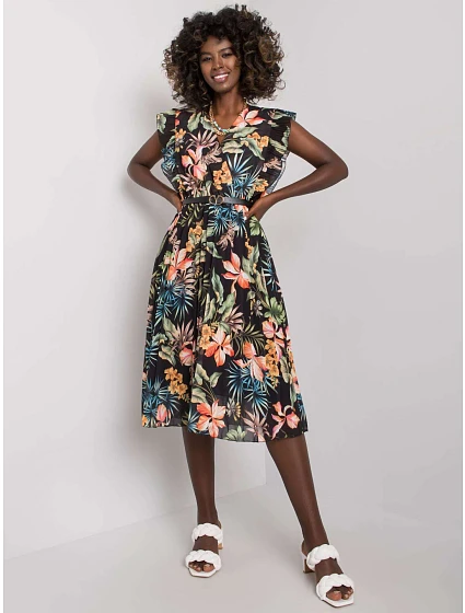 Šaty DHJ SK model 17356150 černá a zelená - FPrice