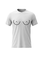 Dámské bavlněné tričko s potiskem - PRSA (MALÁ) - bílé