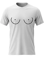 Dámské bavlněné tričko s potiskem - PRSA (MALÁ) - bílé