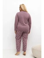 Pohodlné pyžamo pre plnoštíhly model 221185 Forever Pink