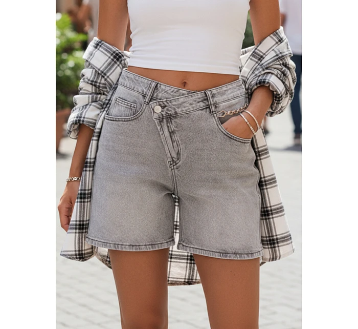 Spodenki damskie szare model 22118250 - FashionStreet