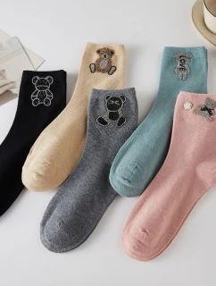 WiK SO&LI QY009-8 Dámske ponožky 060 Zirconia bear 35-42