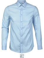Men keprová košile s dlouhým rukávem soft blue model 22499872 - NEOBLU Men keprová košile s dlouhým rukávem soft blue model 22499872 - NEOBLU